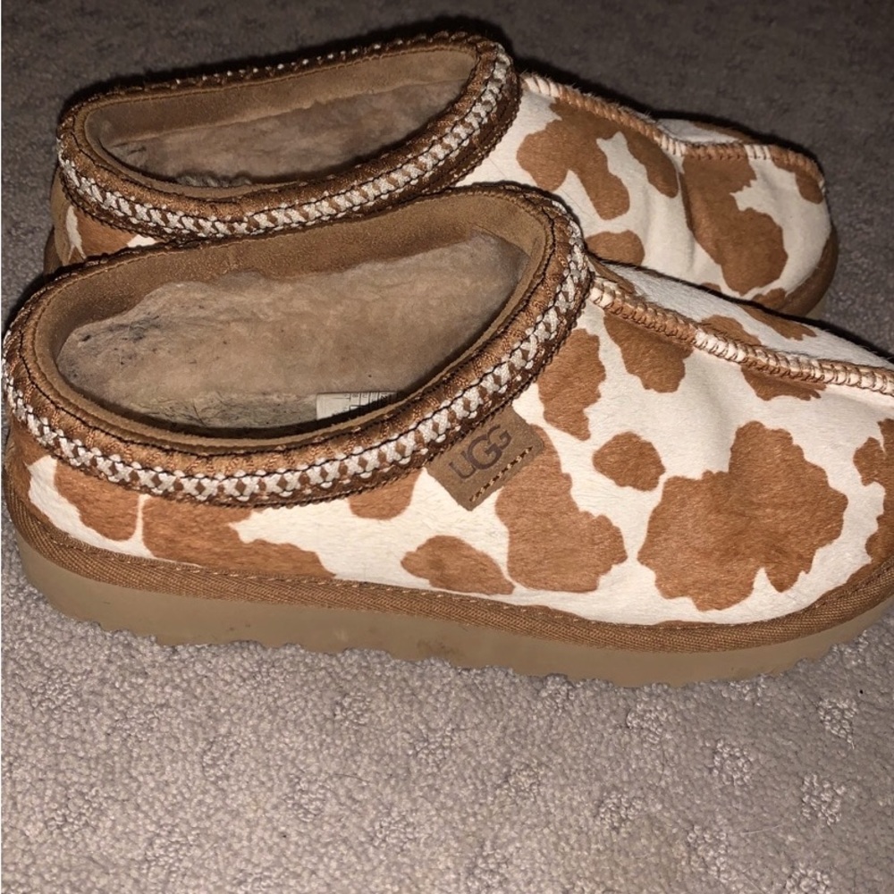 Ugg tasman cow print